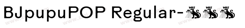 BJpupuPOP Regular字体转换
